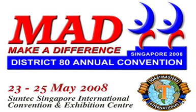 Logo - District 80 Toastmasters Annual Convention Singapore 2008
